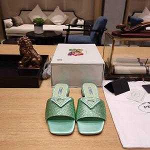 Prada 1XX608 Satin slides with crystals P78534 - 35 - View 2