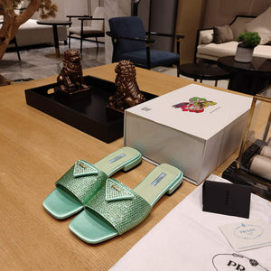 Prada 1XX608 Satin slides with crystals P78534 - 35 - View 3