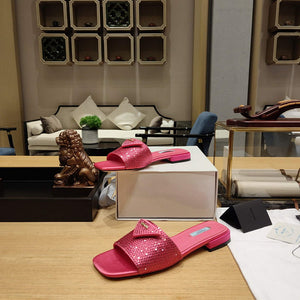 Prada 1XX608 Satin slides with crystals P78536 - 35 - View 5