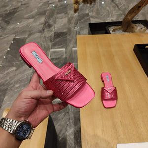 Prada 1XX608 Satin slides with crystals P78536 - 35 - View 9