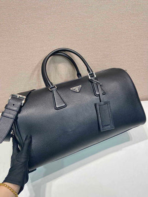 Prada 2VC048 Leather duffel bag Black - Default Title - View 3