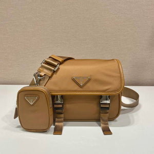 Prada 2VD034 Nylon messenger bag shoulder bag Tan - Default Title - View 1
