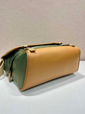 Prada 2VD052 Small Re-Nylon and leather shoulder bag Green - Default Title - View 6