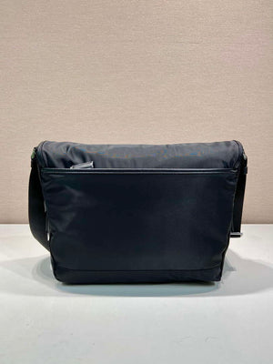 Prada 2VD052 Small Re-Nylon and leather shoulder bag Black - Default Title - View 4