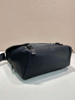 Prada 2VD052 Small Re-Nylon and leather shoulder bag Black - Default Title - View 5