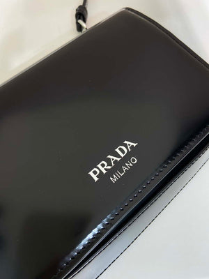Prada 2VD061 Black Brushed Leather Mini-bag With Shoulder Strap Black - Default Title - View 10