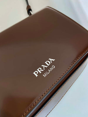 Prada 2VD061 Black Brushed Leather Mini-bag With Shoulder Strap Brown - Default Title - View 6