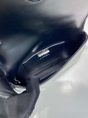 Prada 2VD061 Black Brushed Leather Mini-bag With Shoulder Strap White - Default Title - View 9