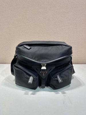 Prada 2VD062 Re-Nylon and leather shoulder bag Black - Default Title - View 2