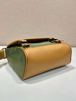 Prada 2VD066 Re-Nylon and Saffiano leather shoulder bag Green - Default Title - View 7