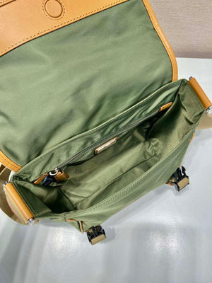 Prada 2VD066 Re-Nylon and Saffiano leather shoulder bag Green - Default Title - View 8