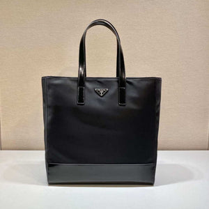 Prada 2VG071 Re-Nylon and Leather tote Black - Default Title - View 1
