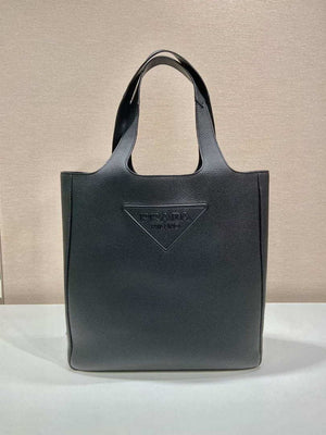 Prada 2VG092 Leather Tote Shoulder Bags Black - Default Title - View 1