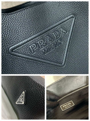 Prada 2VG092 Leather Tote Shoulder Bags Black - Default Title - View 9