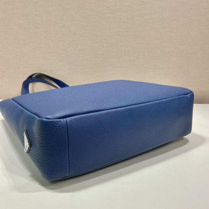 Prada 2VG092 Leather Tote Shoulder Bags Blue - Default Title - View 5