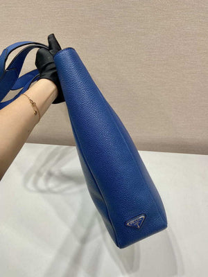 Prada 2VG092 Leather Tote Shoulder Bags Blue - Default Title - View 6