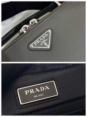 Prada 2VH069 Brique Saffiano leather bag Marble Gray - Default Title - View 9