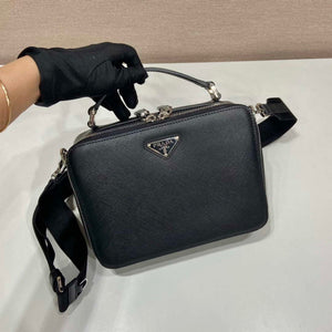 Prada 2VH069 Brique Saffiano leather bag Black - Default Title - View 3