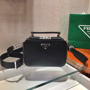 Prada 2VH070 Saffiano Black leather Prada Brique bag - Default Title - View 1