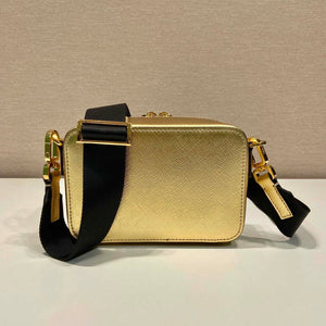 Prada 2VH070 Saffiano Gold leather Prada Brique bag - Default Title - View 4