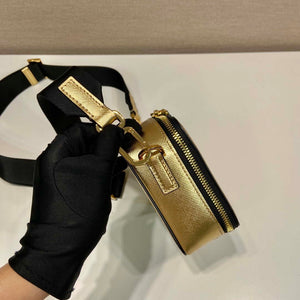 Prada 2VH070 Saffiano Gold leather Prada Brique bag - Default Title - View 6