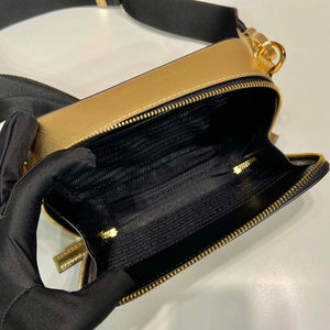 Prada 2VH070 Saffiano Gold leather Prada Brique bag - Default Title - View 8