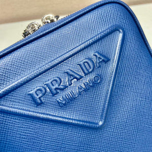 Prada 2VH154 Saffiano leather shoulder bag Blue - Default Title - View 4