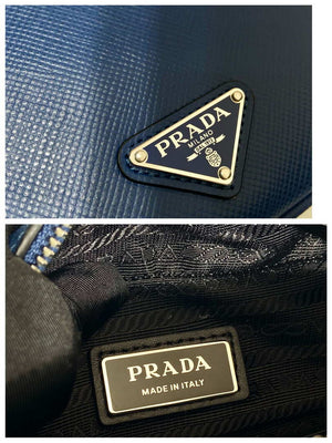 Prada 2VH154 Saffiano leather shoulder bag Blue - Default Title - View 9