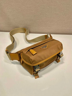 Prada 2VH171 Mini Re-Nylon and leather shoulder bag Tan - Default Title - View 2