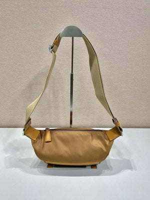 Prada 2VH171 Mini Re-Nylon and leather shoulder bag Tan - Default Title - View 4