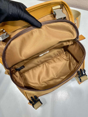 Prada 2VH171 Mini Re-Nylon and leather shoulder bag Tan - Default Title - View 8