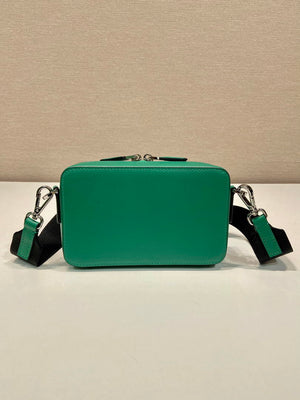 Prada 2VH173 Prada Brique Saffiano leather bag Green - Default Title - View 5