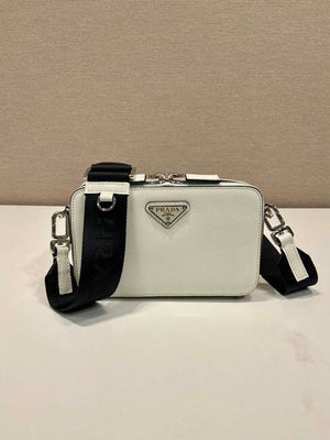 Prada 2VH173 Prada Brique Saffiano leather bag White - Default Title - View 3