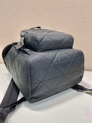 Prada 2VZ135 Re-Nylon Padded Backpack With Hood Black - Default Title - View 7