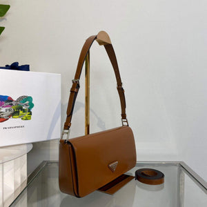 Prada Brushed leather Prada Femme 1BD323 Brown - Default Title - View 3