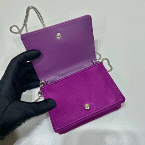 Prada Cardholder with shoulder strap and sequins 1MR024 Purple - Default Title - View 7