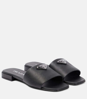 Prada Embossed leather slides leather P91263 - 34 - View 1
