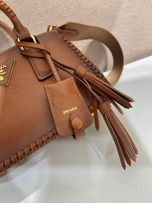 Prada Galleria mini leather bag 1BA916 Brown - Default Title - View 7