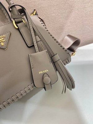 Prada Galleria mini leather bag 1BA916 gray - Default Title - View 7