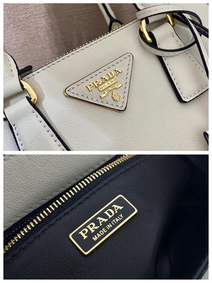 Prada Galleria mini leather bag 1BA916 White - Default Title - View 9