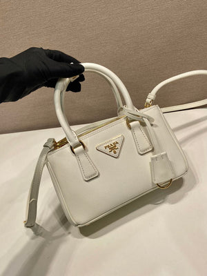 Prada Galleria mini Saffiano leather bag 1BA916 white - Default Title - View 3