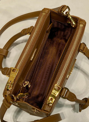 Prada Galleria mini Saffiano leather bag 1BA916 brown - Default Title - View 8