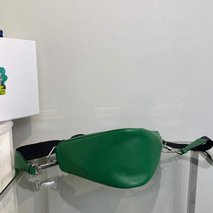 Prada Leather Prada Triangle shoulder bag 1BH190 Green - Default Title - View 5
