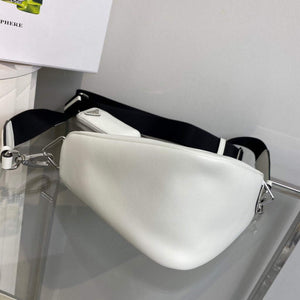 Prada Leather Prada Triangle shoulder bag 1BH190 White - Default Title - View 5
