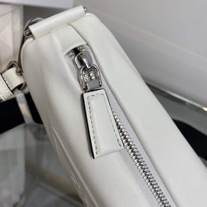 Prada Leather Prada Triangle shoulder bag 1BH190 White - Default Title - View 7