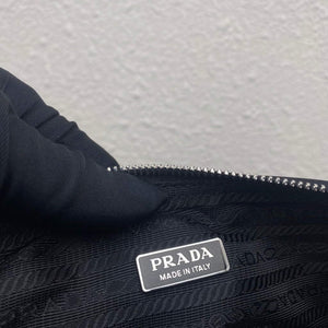 Prada Nylon Prada Triangle shoulder bag 1BH190 Black - Default Title - View 9