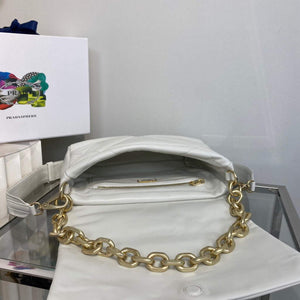 Prada Padded nappa leather shoulder bag 1BD306 Beige - Default Title - View 8