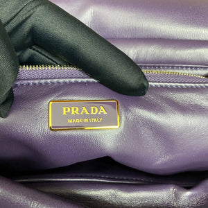 Prada Padded nappa leather shoulder bag 1BD306 Purple - Default Title - View 9