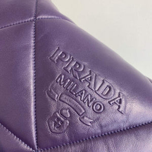 Prada Padded nappa leather shoulder bag 1BD306 Purple - Default Title - View 4