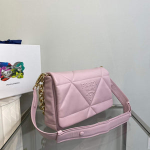 Prada Padded nappa leather shoulder bag 1BD306 Pink - Default Title - View 3